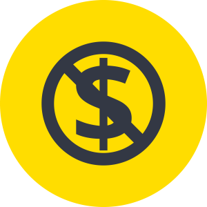 logo representing free/ no cost